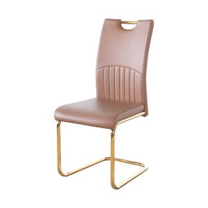 Silla de Comedor Zara | Bi Color Dorado/ Capuccino