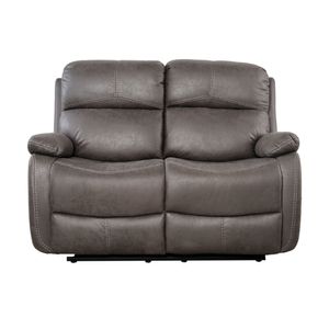 Sofá 2p Reclinable Gerry | Gris Oscuro