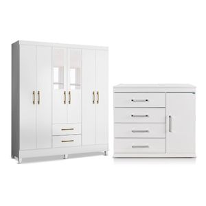 Combo Dormitorio Panama  Havanna  | Blanco