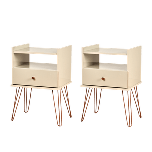 Juego X2 De Velador Bill | Off  White