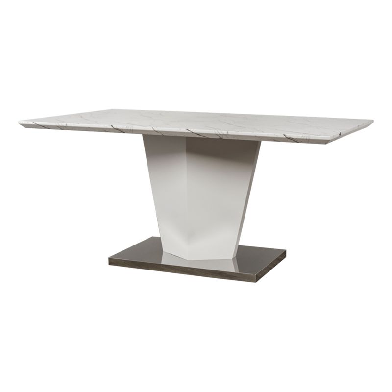 Mesa-de-Comedor-Rectangular-Mark-100x90------Blanco-Marmoleado