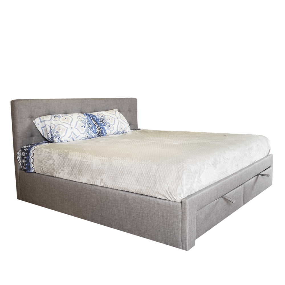 Cama Devvi | King 3 Plazas Gris - El Bosque Muebles