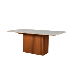Mesa de Comedor Rectangular Canes |Bi Color Freijo/ Blanco Antiguo