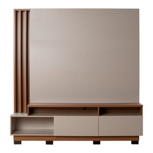 Centro De Entretenimiento Humaita  75" | Bi Color Off White  Matte /Freijo