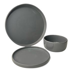 Juego de Vajillas 12 pzas | Gris
