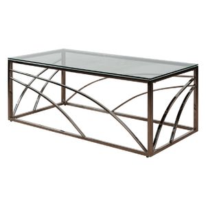 Mesa De Centro Alfa Baja  | Cromado