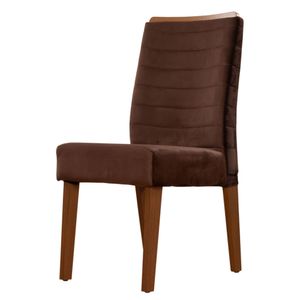 Silla Comedor Ondina| Bi Color Freijo/ Veludo  Kraft