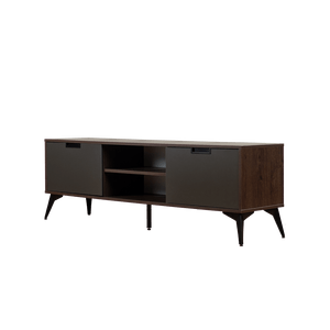 Mesa Para Tv Dante | Bi Color Gris Mate/Roble