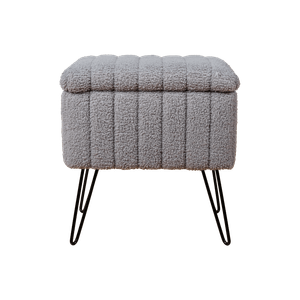 Puff Rectangular + Baul  Cora | Gris