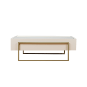 Mesa De Centro Pilar | Blanco Antiguo