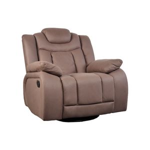 Reclinable 1P Mecedora Y Giratoria Eva | Cappuccino