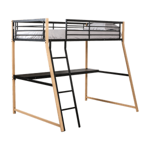 Litera Stella C/Escritorio | Twin 1½ Plazas Negro