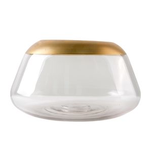 Florero | Blanco Dorado