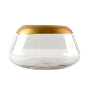 Florero | Blanco Dorado