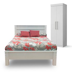 Combo Dormitorio Athenas Havana | Blanco