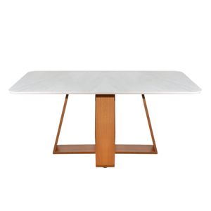 Mesa De Comedor Celeste | Bi Color Freijo /Marmol