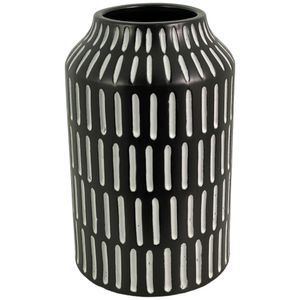 Florero | Negro Blanco
