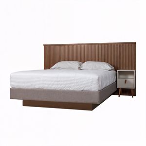 Juego de Dormitorio Bristol | Queen 2 ½ Plazas Bi Color Freijo /Off White