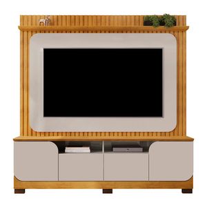 Centro de Entretenimiento Vogue 65"| Bi Color  Roble Claro /Bali