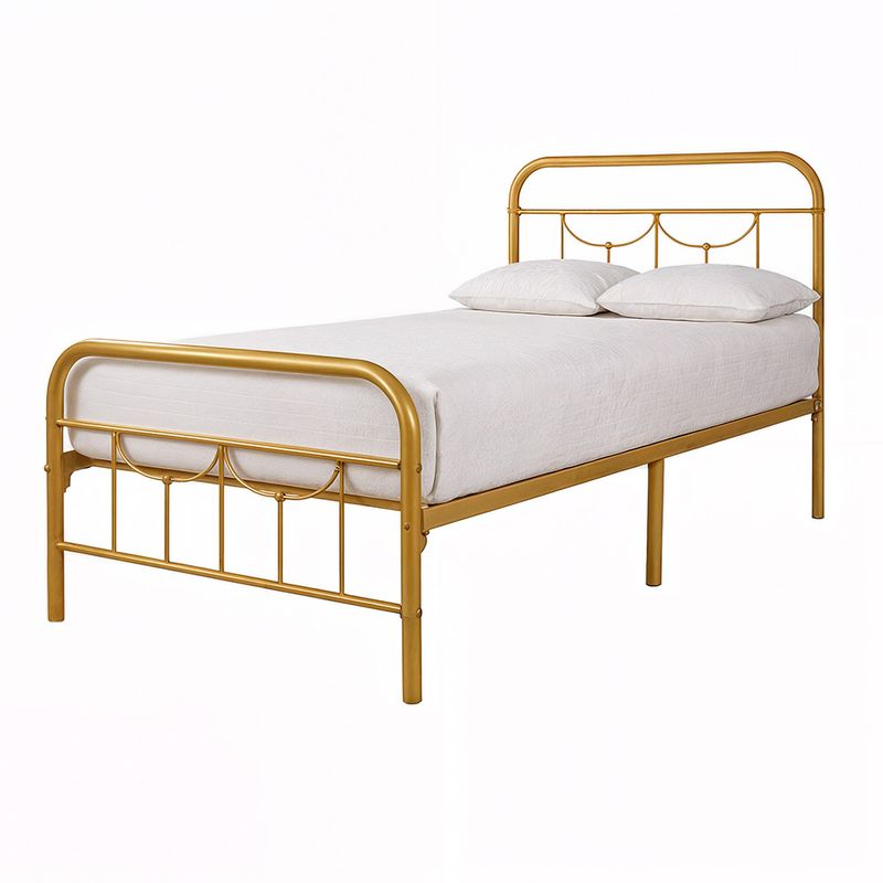 Cama-Vittoria-Twin-1½-Plazas-Dorado