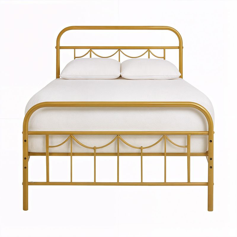 Cama-Vittoria-01-Twin-1½-Plazas-Dorado
