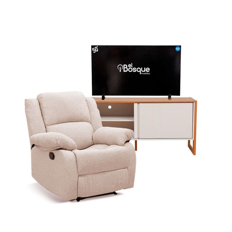RECLINABLE GILDA + MESA GOLD
