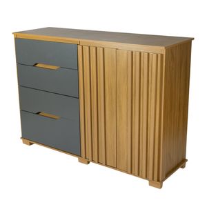 Cómoda Texas  |Bi Color Freijo /Gris