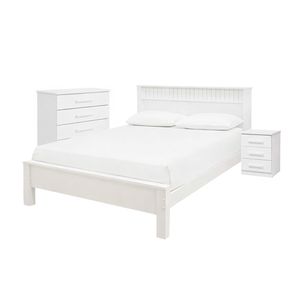 Combo Dormitorio Athena Baiao | Blanco