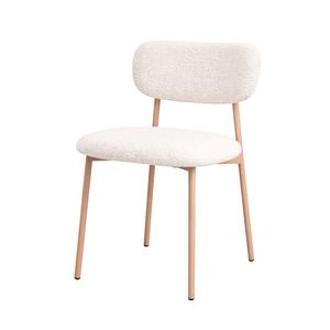Silla de Comedor Tania |  Bi Color Marfil Boucle / Roble Claro