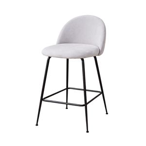 Silla de Mesón Leonard |  Bi Color Gris / Negro