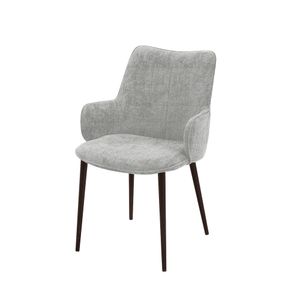 Silla de Comedor Belami | Bi Color Greige/Nogal Oscuro