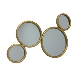 Set Espejos Redondos  Orbita  | Dorado