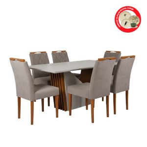 Combo Comedor Veneza Isabela + Vajilla  | Bi Color