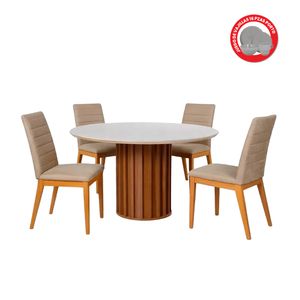 Combo Comedor Viena Sofia + Vajilla  | Bi Color