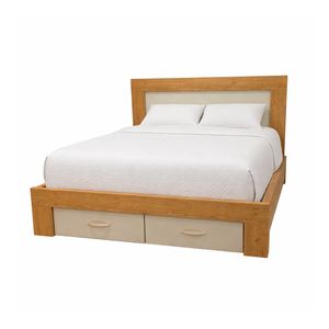Cama Placencia | Full 2 Plazas Bi Color French OAK /Grey Foil