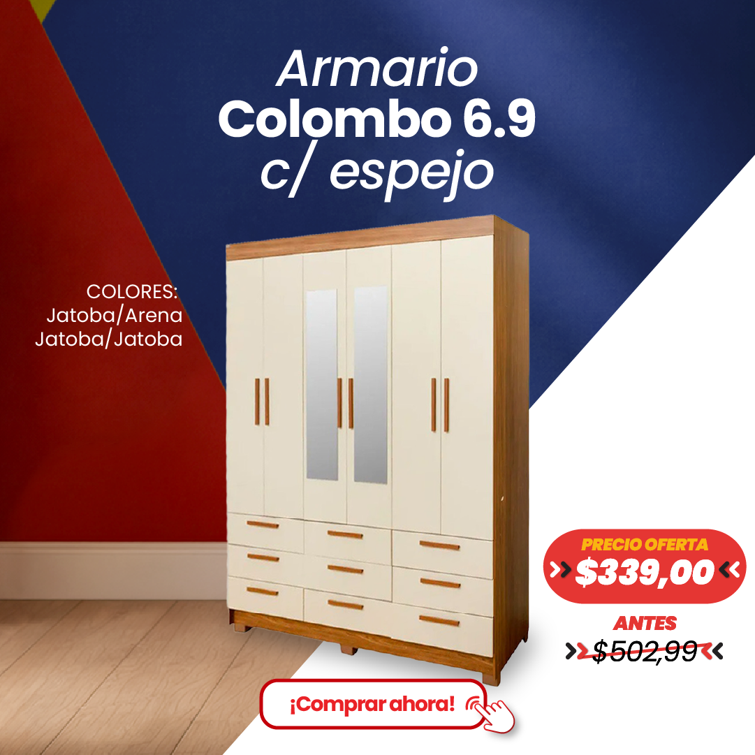 Armario Colombo 6.9 c/ espejo