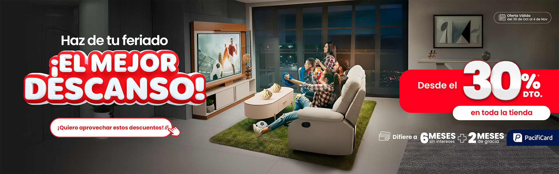 Ofertas desde el 30% off